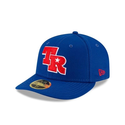 Texas Rangers Gorra | New Era MLB Ligature Low Profile 59fifty Fitted Cap Mexico - Azules